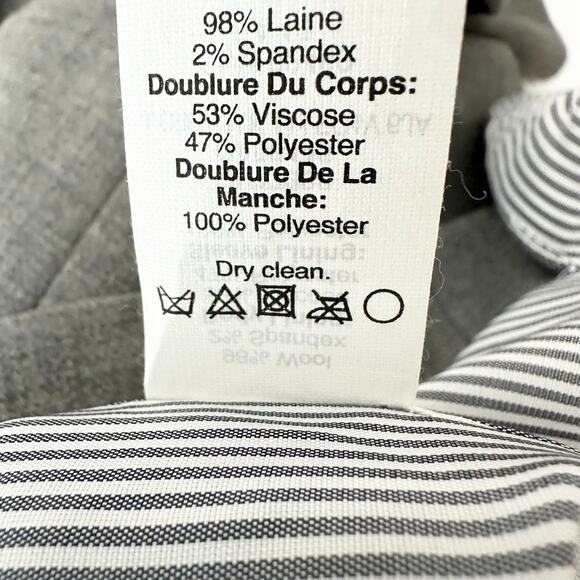 J. Crew Wool Schoolboy Blazer Gold Buttons | Light Gray | SZ 4 - Picture 11 of 11